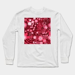 Viva Magenta Flowers 3 Long Sleeve T-Shirt